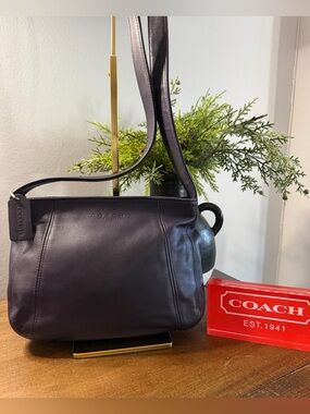 Coach Vintage Lexington Zip Crossbody Bag in Rare “Ink” Color